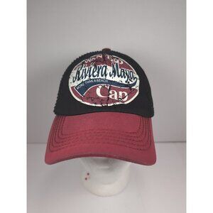 Robin Ruth Riviera Maya Distressed Black White Camo Adjustable Strap back Hat